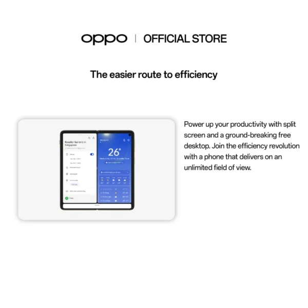 my-11134207-7r990-ln0wlg8lww7v53.webp OPPO Find N3 16GB + 512GB | Flagship Performance | Triple Camera System | Efficient Multitasking | 4805mAh