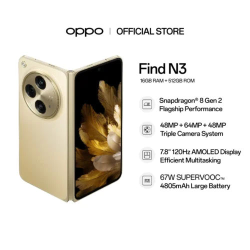 my-11134207-7rase-m1c45acgsn1ecf.webp OPPO Find N3 16GB + 512GB | Flagship Performance | Triple Camera System | Efficient Multitasking | 4805mAh