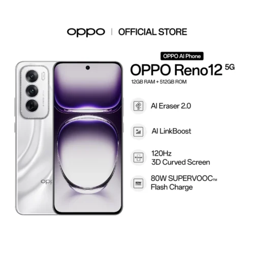 my-11134207-7rasf-m36mu8bm78jl06.webp OPPO Reno12 5G | 12GB RAM + 512GB ROM | AI Portrait Expert | 80W SUPERVOOC Flash Charge with 5000mAh