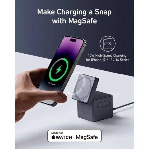 Anker 3-in-1 Cube with MagSafe 15W